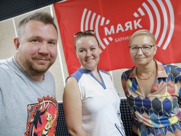 Е.А. Брюханова в эфире радио «Маяк»